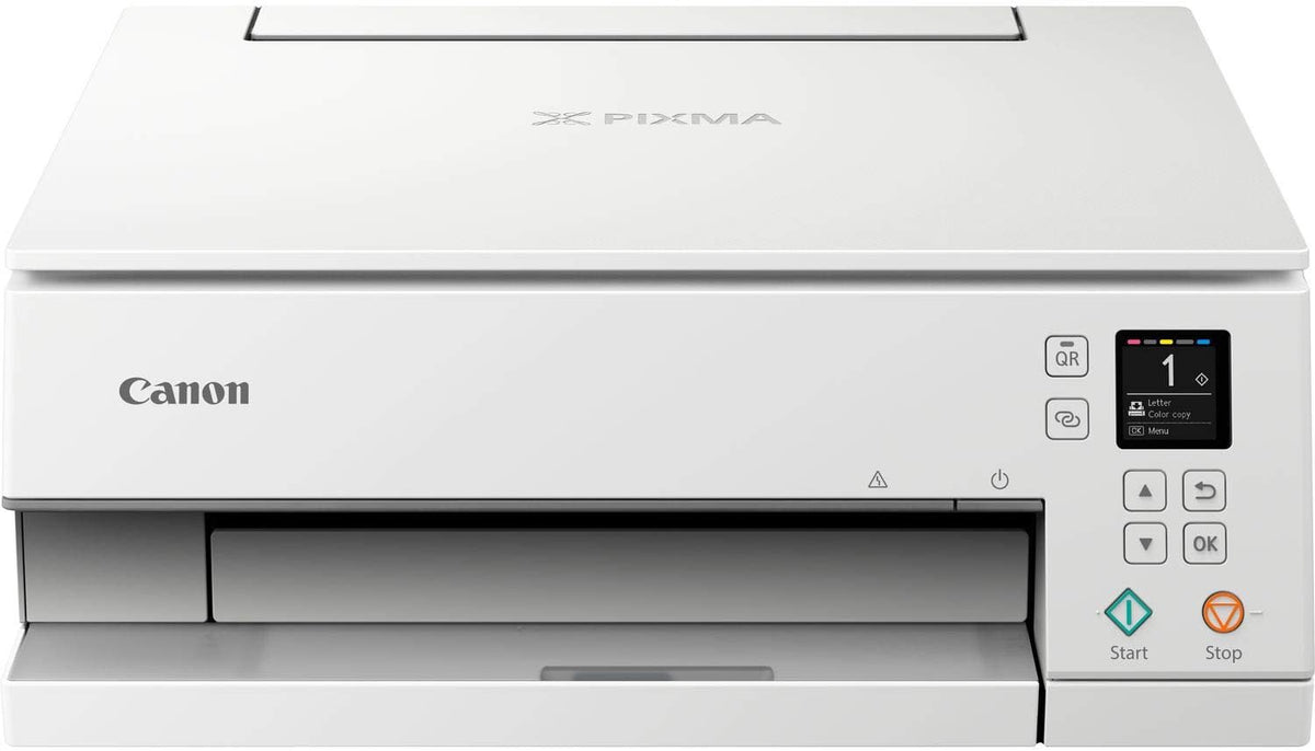 Canon PIXMA TS6350a Drucker Farbtintenstrahl Multifunktionsgerät DIN A4 (Fotodrucker, Scanner, Kopierer, OLED, 4.800x1.200 dpi, USB, WLAN, 5 separate Tinten, Duplexdruck, 2 Papierzuführungen), schwarz