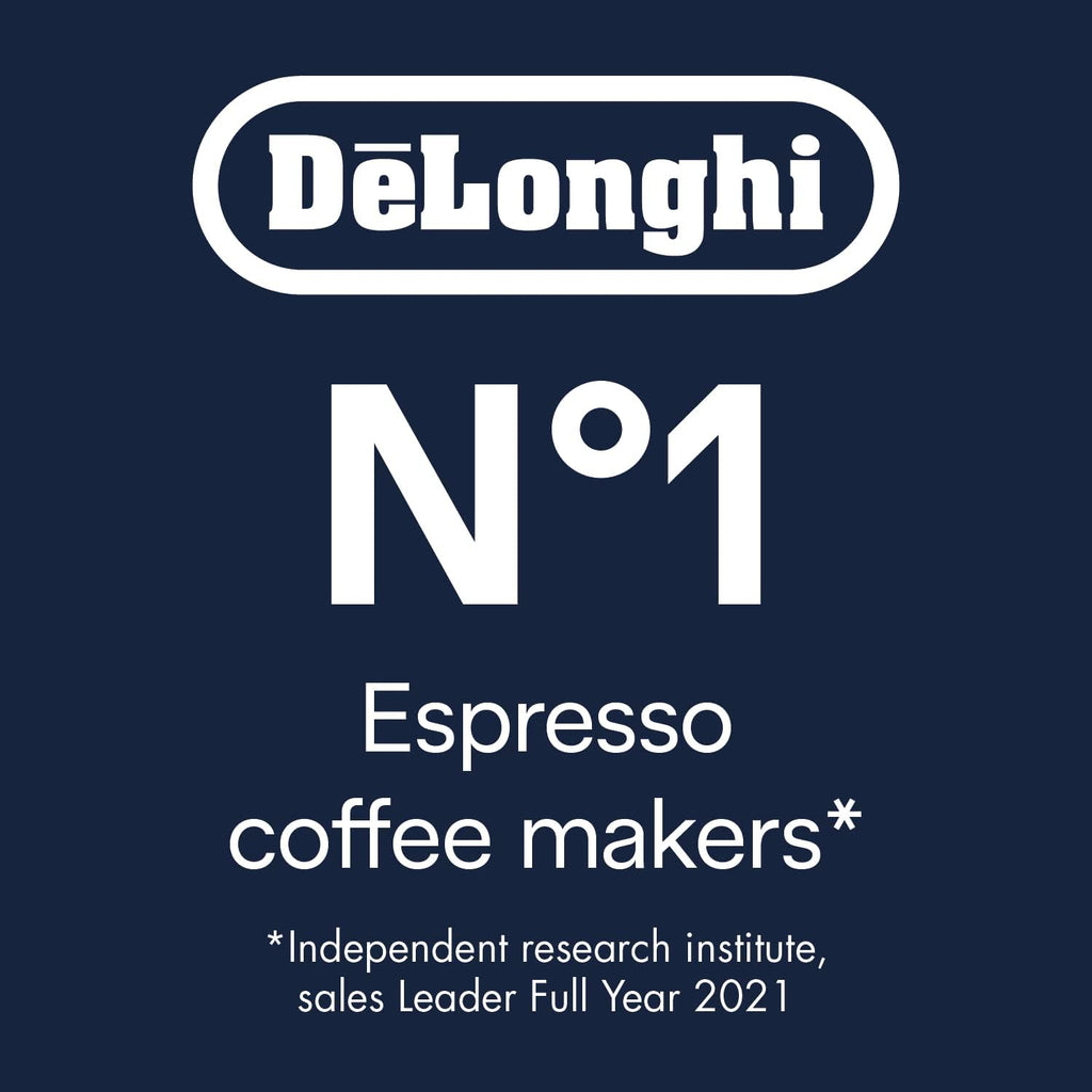 De'Longhi Dedica Style EC 685.M – Espresso Siebtrgermaschine, Espressomaschine mit professionellem Milchaufschumer, nur 15 cm breit, für Kaffeepulver oder ESE Pads, 1 l Wassertank, silber