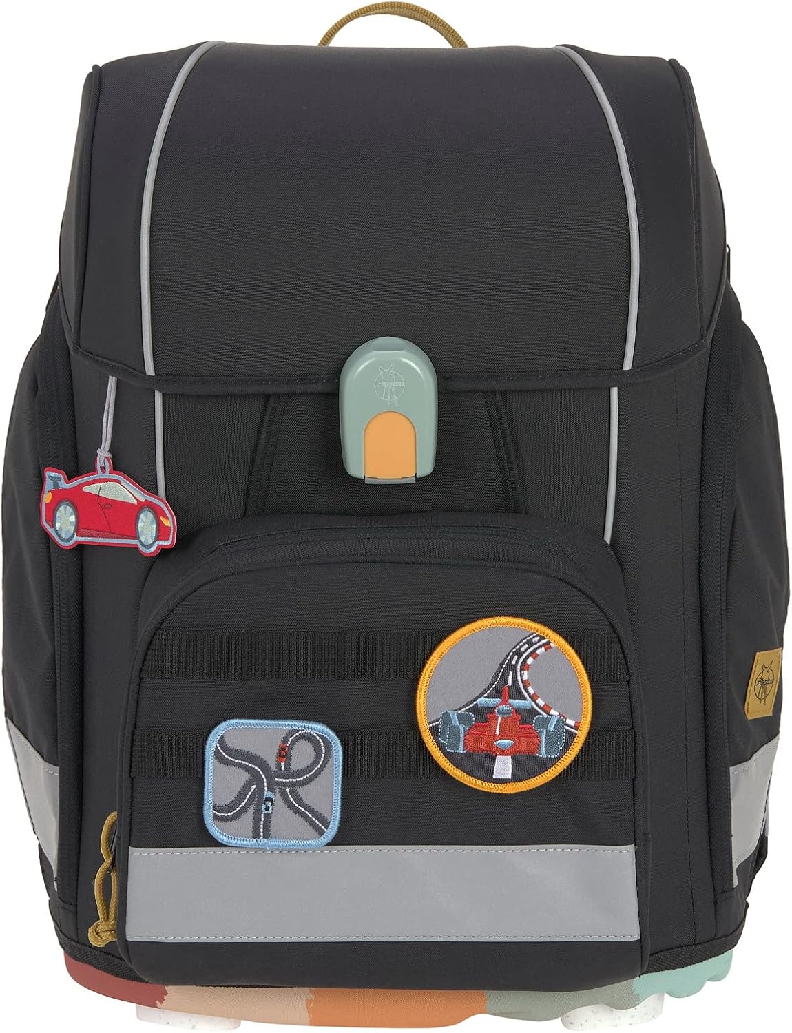 LÄSSIG 7-teiliges Schulranzen Set Kinder/School Set Boxy Unique Schwarz