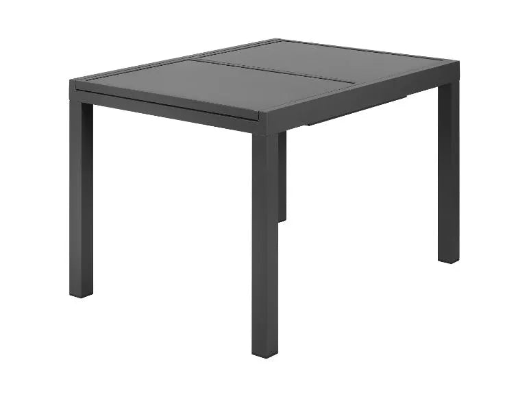 Alu-Set »Houston«, 9-teilig - Ausziehtisch & 8 Hochlehner, grau