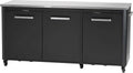 cozze® 180 x 60 x 90cm Outdoor-Tisch - Edelstahl & Schwarz, Mobilität & Stil, Perfekt für Außenbereichs-Events