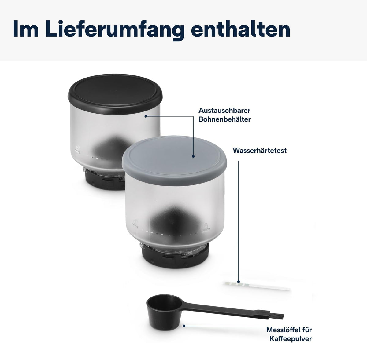 De'Longhi Rivelia EXAM440.55.W Kaffeevollautomat mit LatteCrema Milchsystem, Wechselbarer Bohnenbehälter, 16 Kaffee- & Milchgetränke auf Knopfdruck, Extra-Shot-Funktion, 3,5 Touch-Display, Weiß