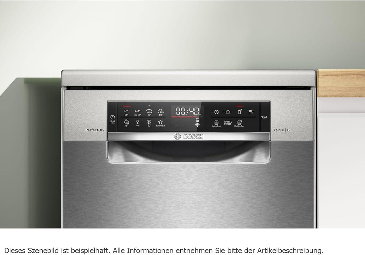 Bosch SPV2IKX10E Serie 2 Smarter Geschirrspüler vollintegriert, 45 cm breit, Besteckkorb, Extra Trocknen auf Knopfdruck, InfoLight roter Lichtpunkt am Boden, AquaStop Schutz gegen Wasserschäden, Weiß