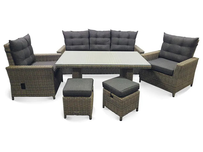 Alu-Luxus Dining-Set »Asti«, 6-teilig
