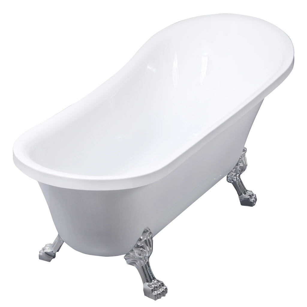 Lykke Badewanne mit Füen Nordic Deluxe 1700x750x730mm, Wei
