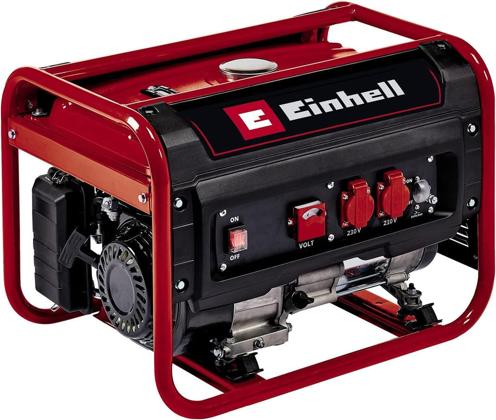 Einhell Stromerzeuger (Benzin) TC-PG 25/1/E5 (max 2400 W, 15 L Tank, 2100 W Dauerleistung, 4-Takt-Motor, 2x 230 V, Überlastschutz, Voltmeter, AVR-Funktion)