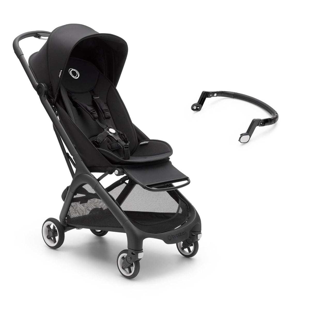 Bugaboo Butterfly ultrakompakter Reise-Kinderwagen, klein & leicht, einhändig faltbar und einfach zu lenken, ergonomischer City-Buggy für Babys ab 6 Monaten, mit viel Stauraum, Stormy Blue