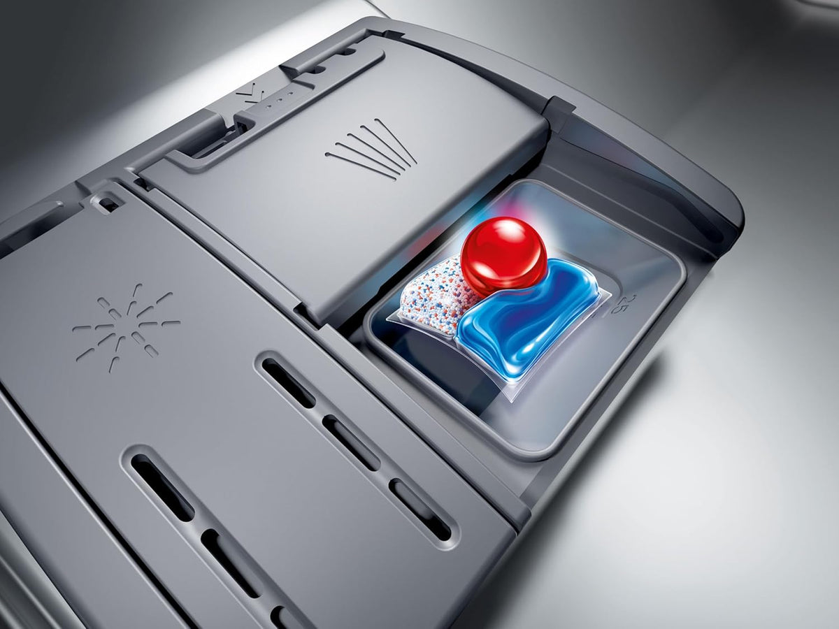 Bosch SPV2IKX10E Serie 2 Smarter Geschirrspüler vollintegriert, 45 cm breit, Besteckkorb, Extra Trocknen auf Knopfdruck, InfoLight roter Lichtpunkt am Boden, AquaStop Schutz gegen Wasserschäden, Weiß