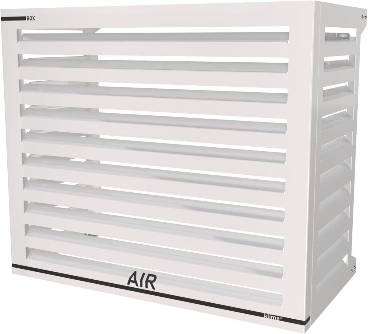 Box Air Klima Abdeckung - Schallschutzhaube Wärmepumpe Schutzgitter - Verkleidung Klimaanlage Außengerät - Für Klimaanlagen und Wärmepumpen - Robuste Schutzabdeckung