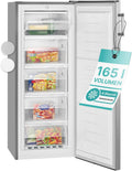 Bomann großer Gefrierschrank freistehend | 165 Liter Nutzinhalt für Lebensmittel | 5 Schubladen | Freezer Eisschrank Froster | wechselbarer Türanschlag inkl. Eiswürfelschale | GS 7317.1 weiß